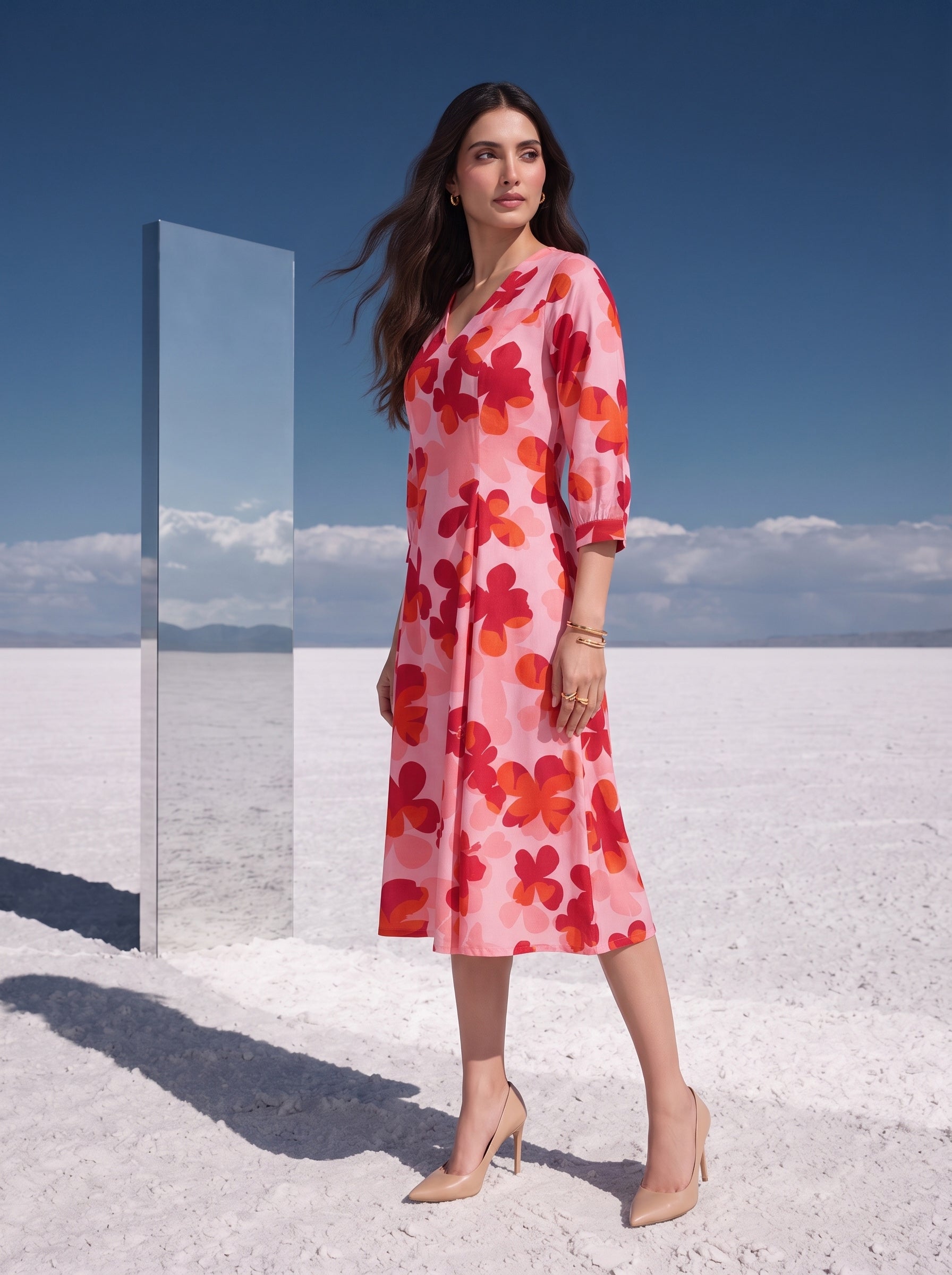 Petal Crush Pink Bloom Dress