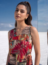 Tropic Oasis Wrap Top
