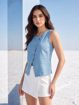 Azure Drift Top