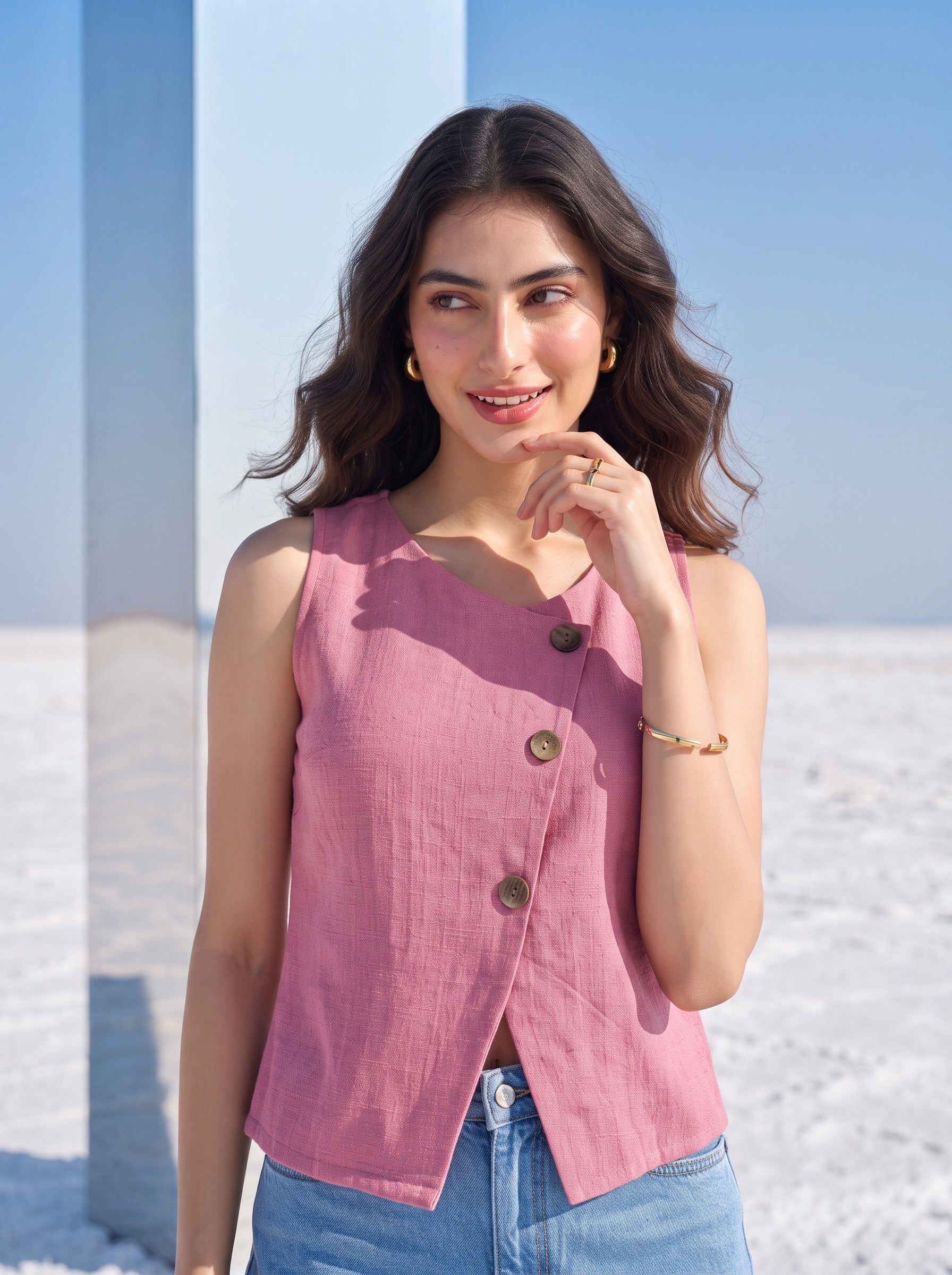 Blush Slate Top