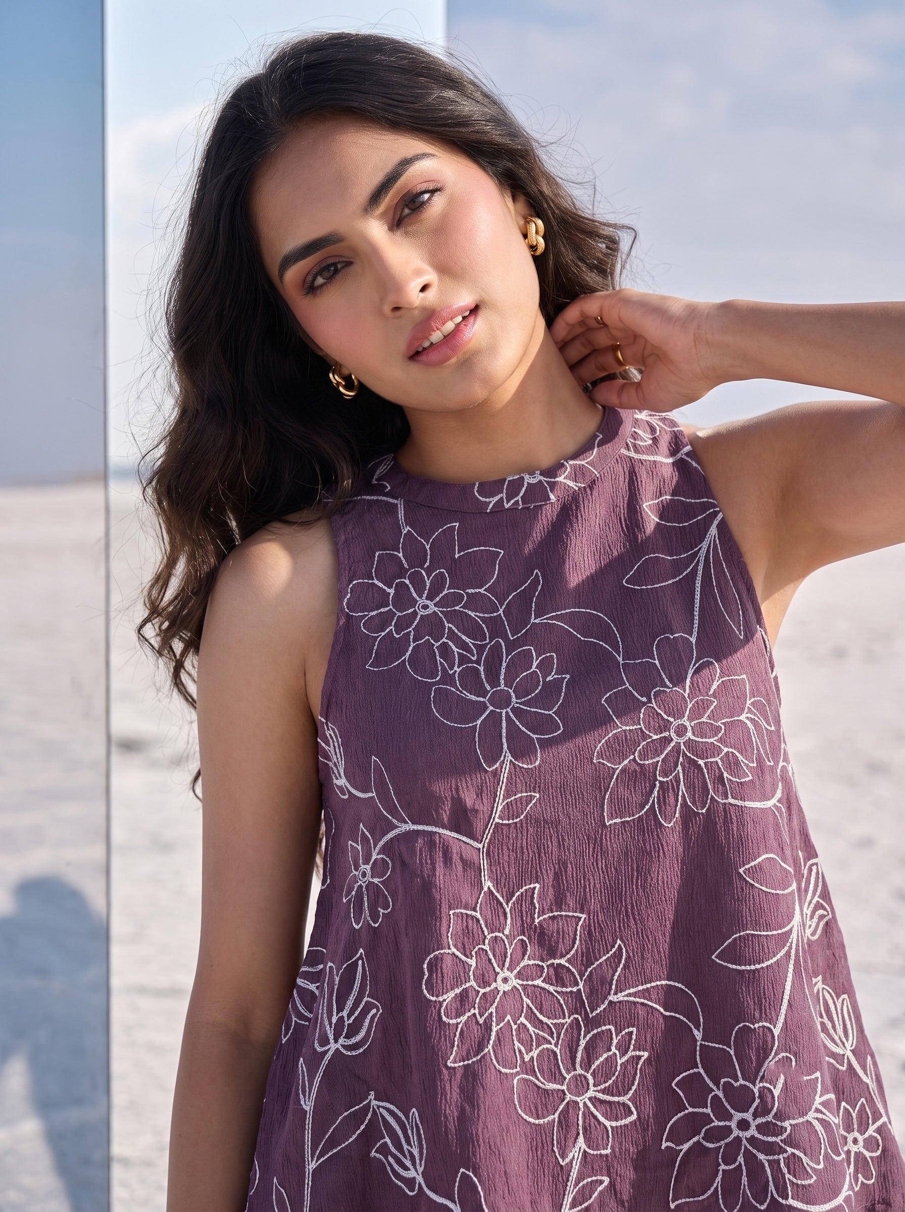 Orchid Halter Top