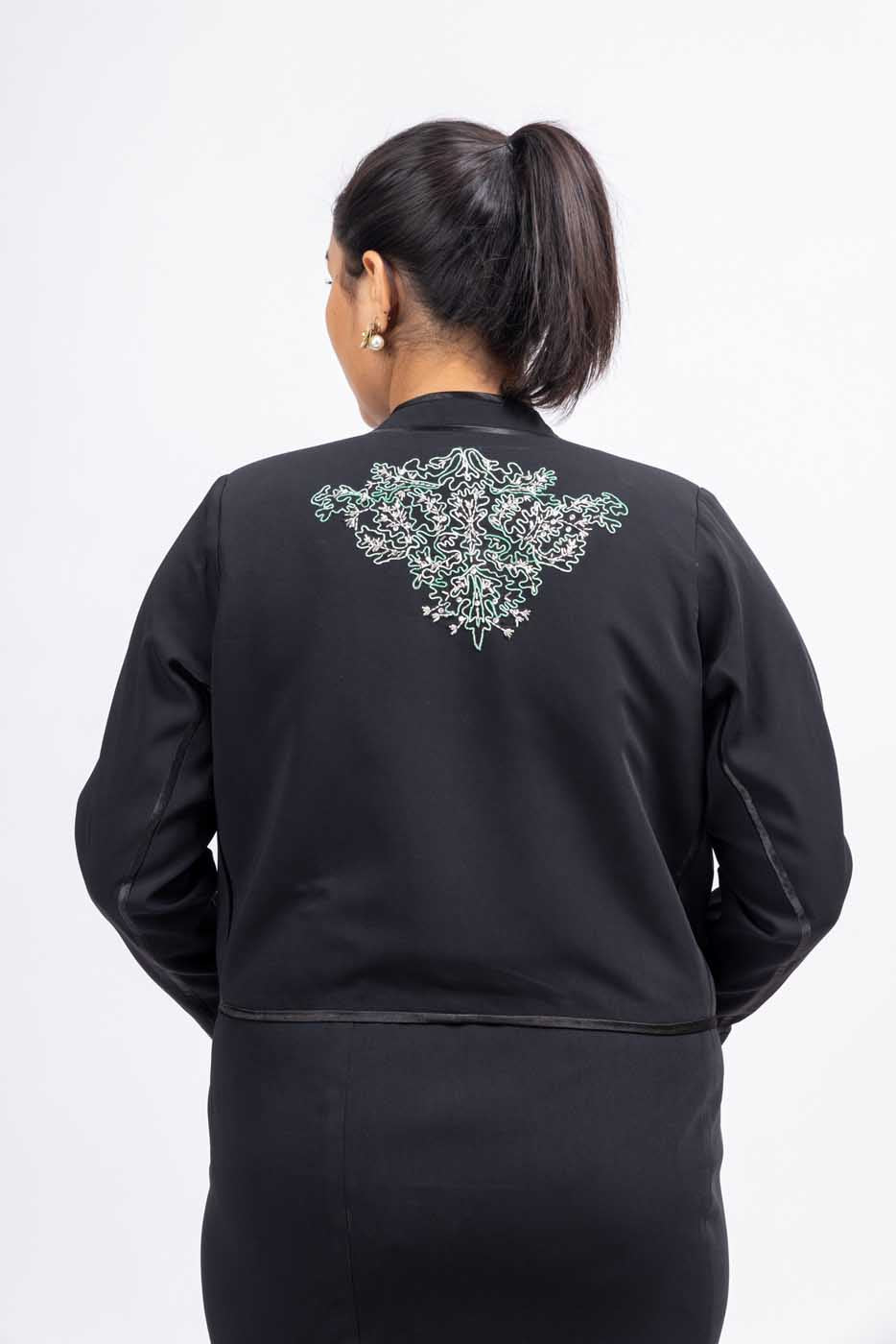 plus size black jacket