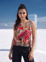Tropic Oasis Wrap Top