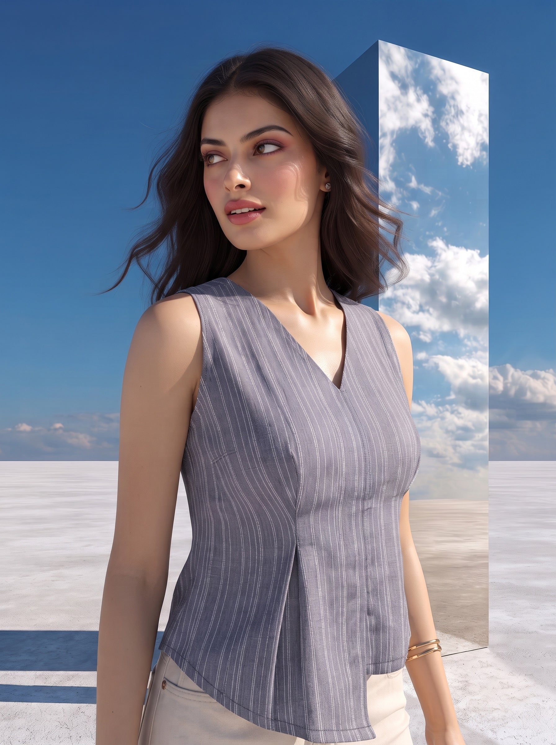 Steel Asymmetry Top
