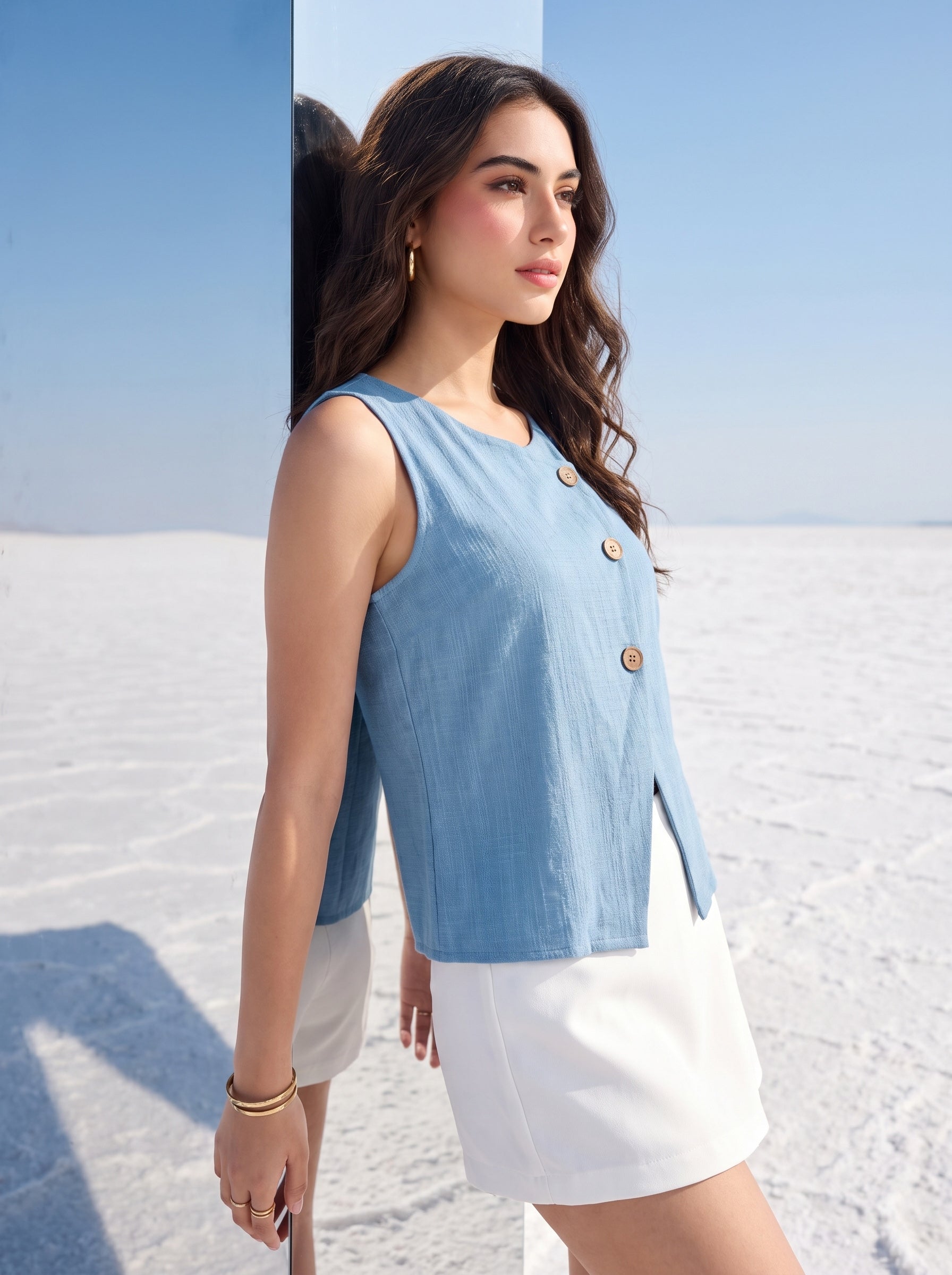 Azure Drift Top
