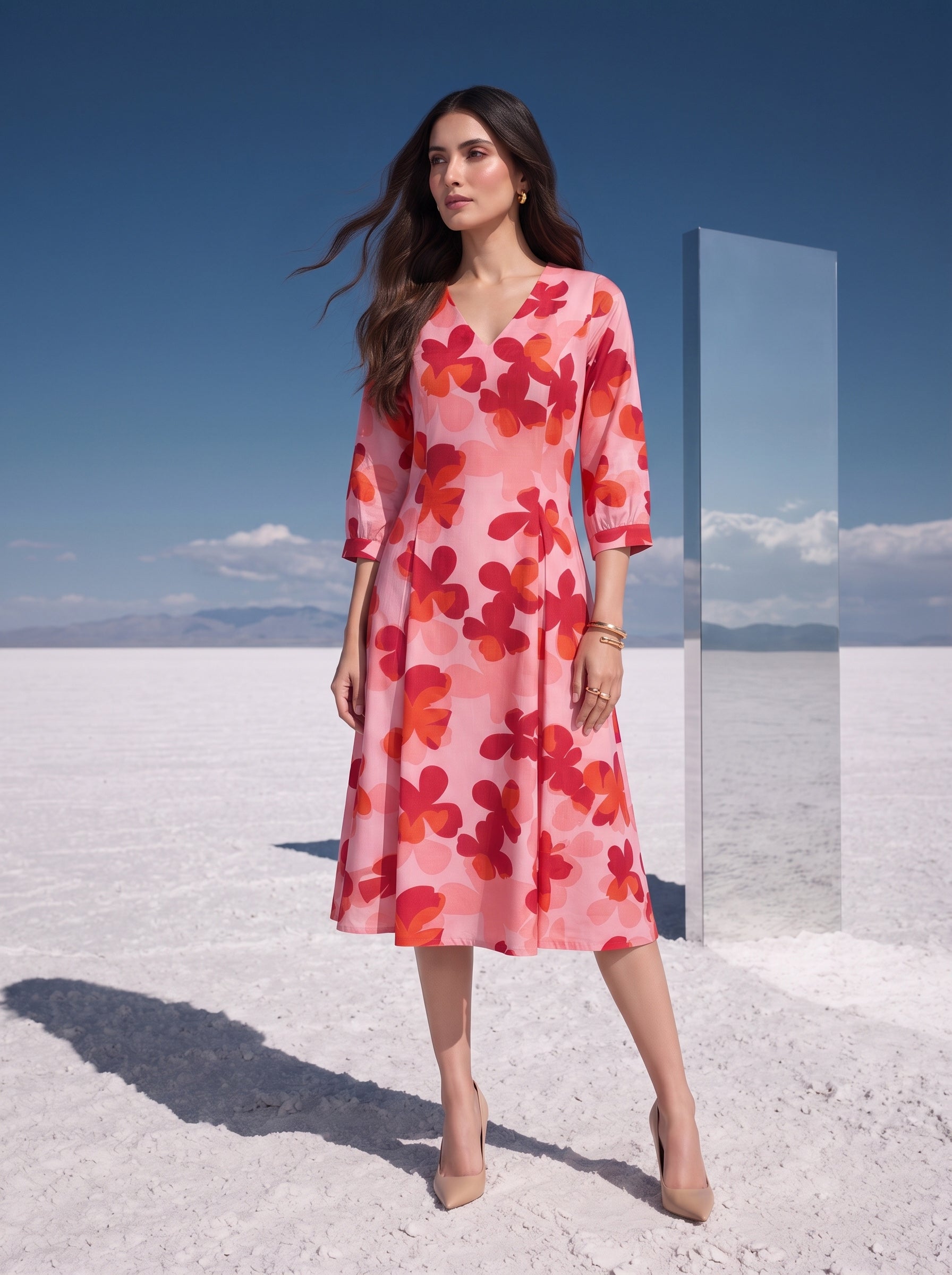 Petal Crush Pink Bloom Dress