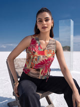 Tropic Oasis Wrap Top
