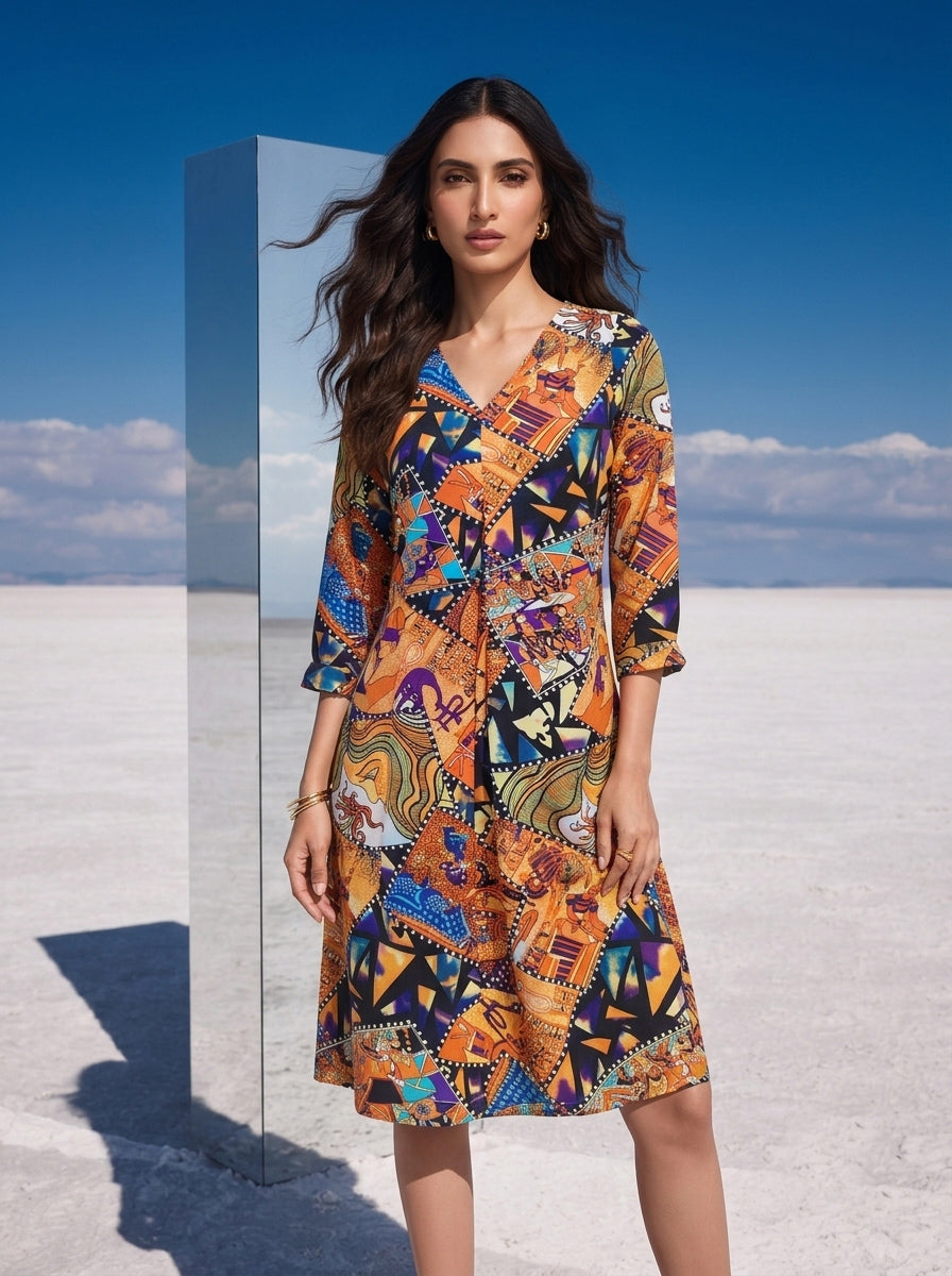 Maximalist Multicolor Dress