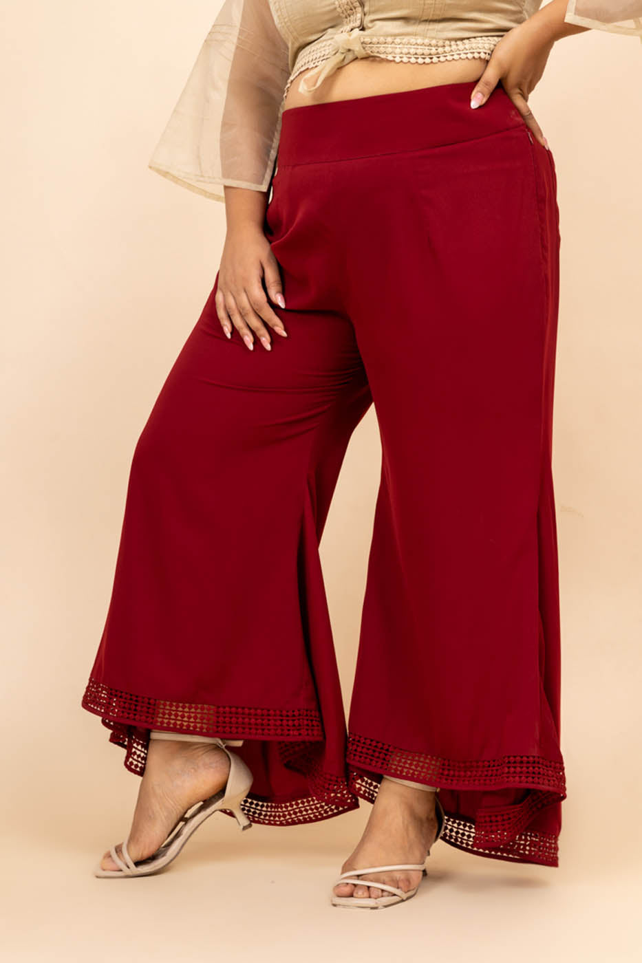 plus size high waist trousers