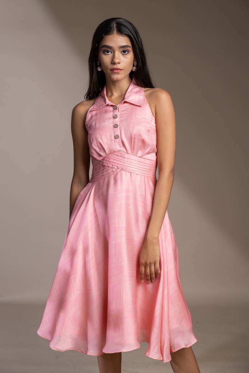 Roswell pink knee length Dress