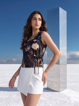 Rayon Noir Botanical Top