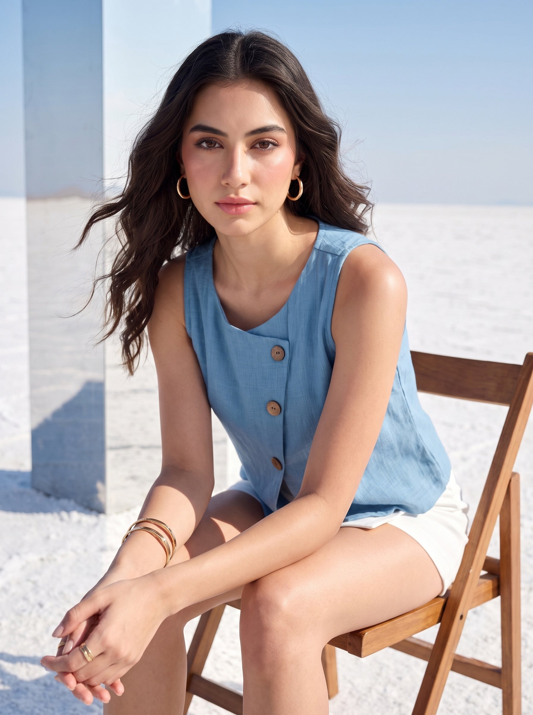 Azure Drift Top