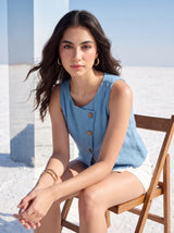 Azure Drift Top