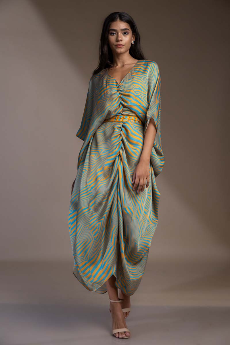 Nairobi Kaftan Dress with Belt