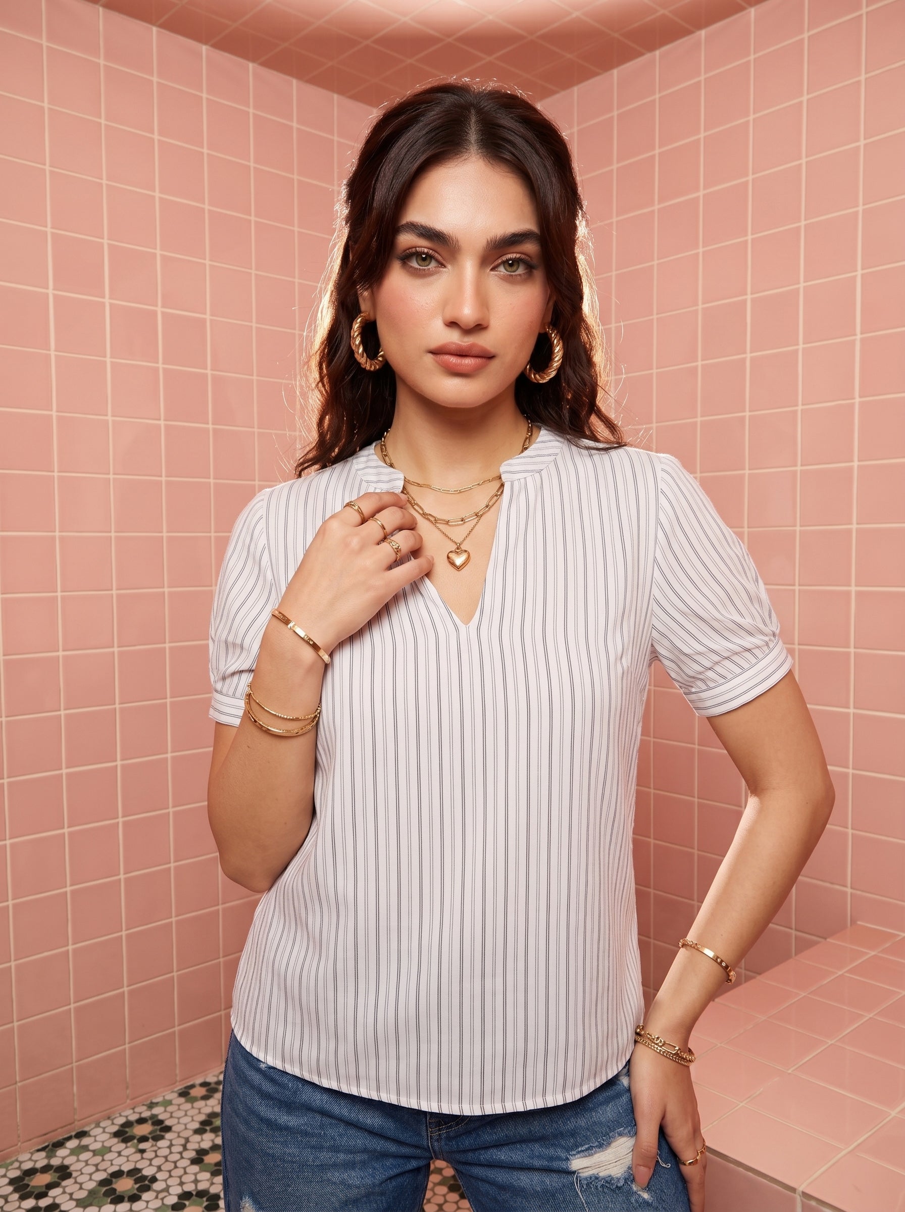 White Zuri Top