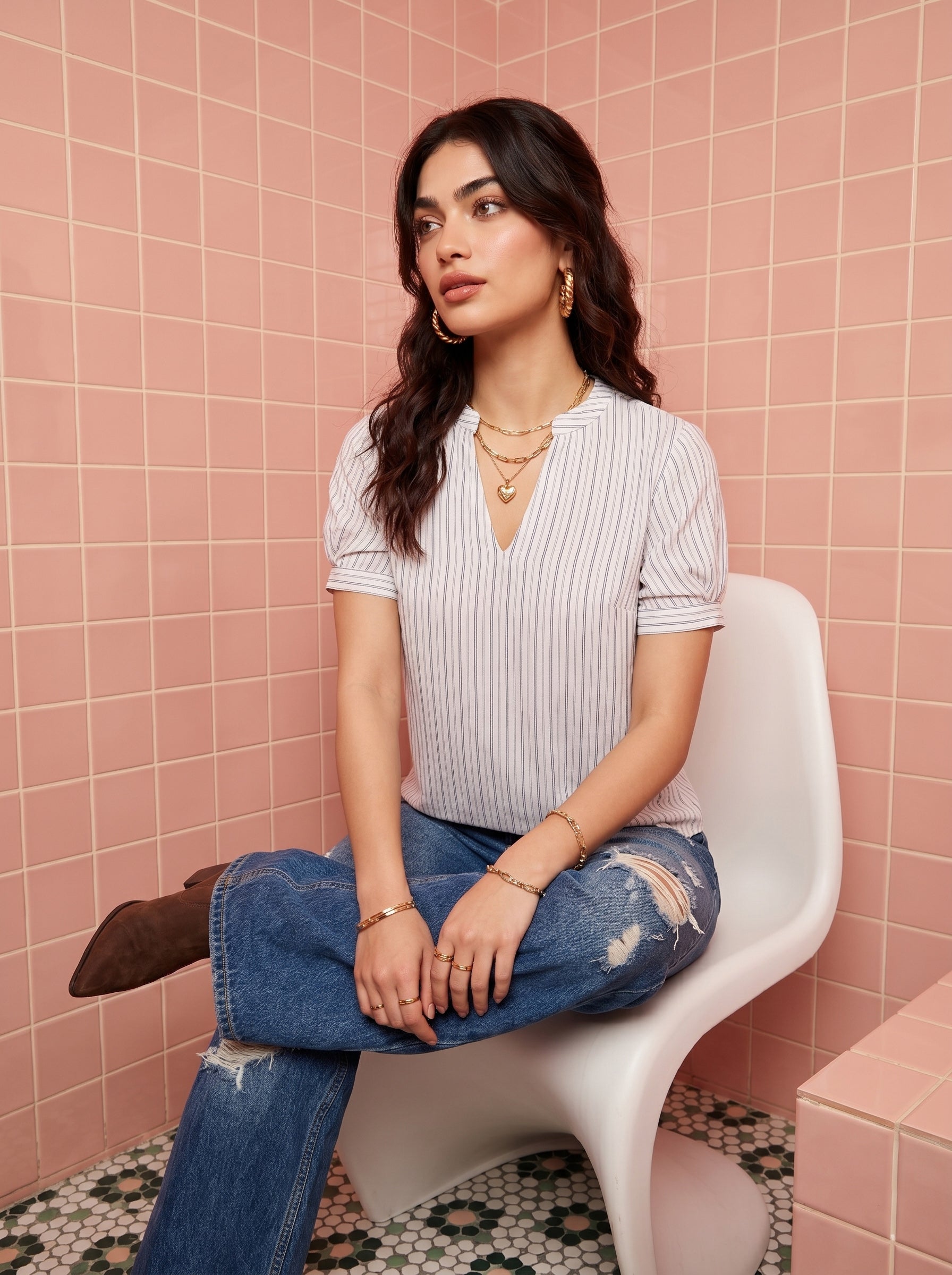 White Zuri Top