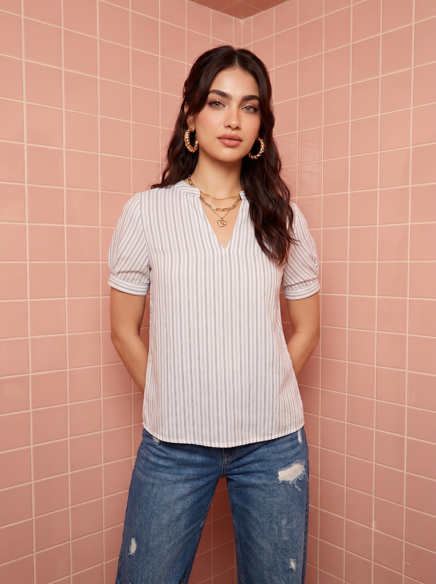 White Zuri Top