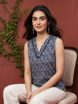 Grey-Blue Imar Top