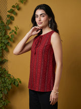 Maroon Sasha Top