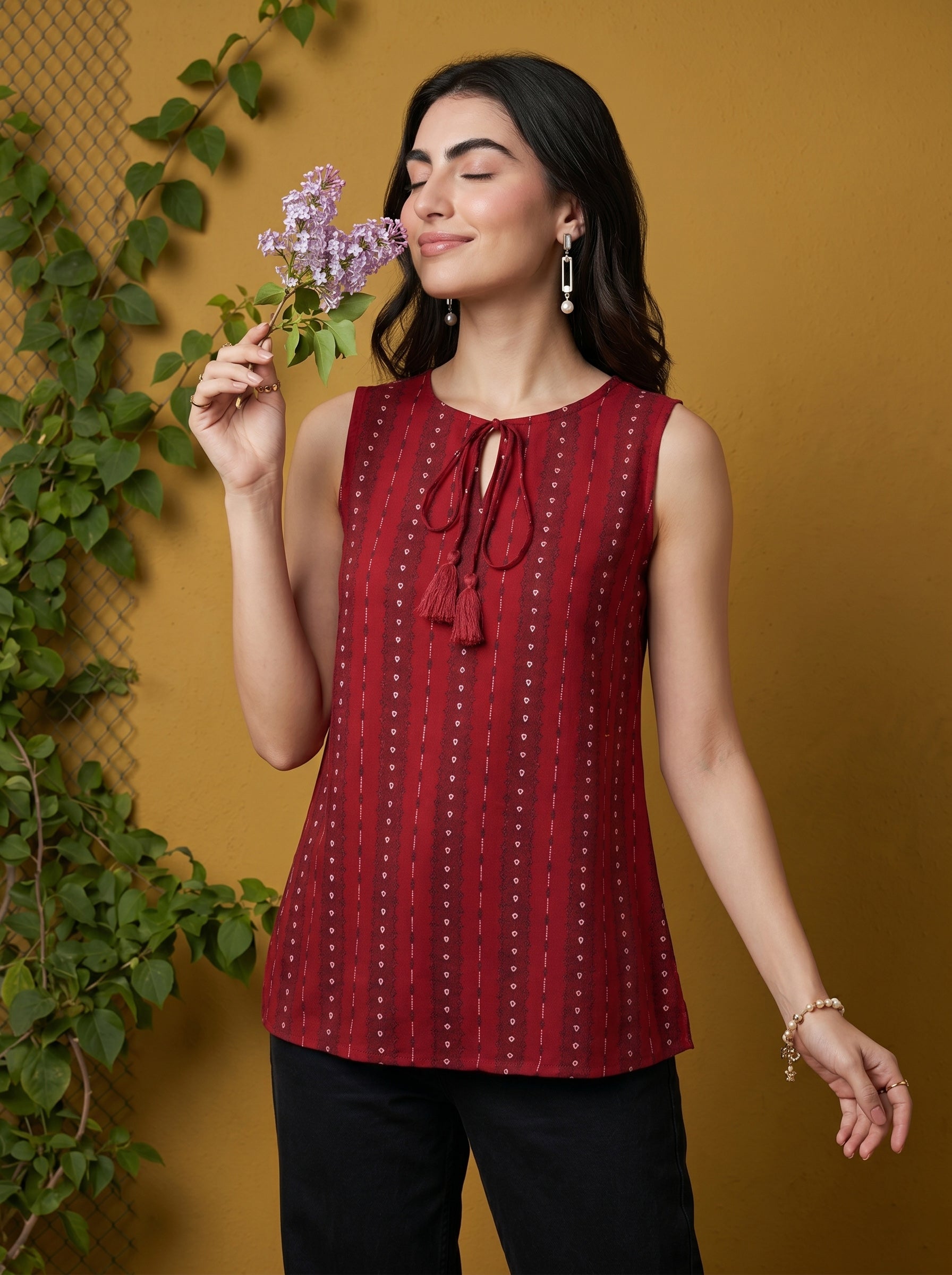 Maroon Sasha Top