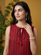 Maroon Sasha Top