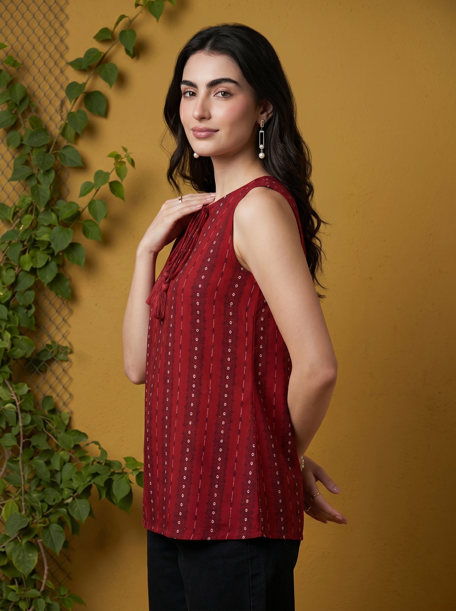 Maroon Sasha Top