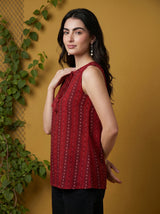 Maroon Sasha Top
