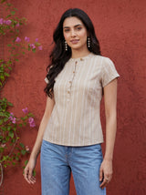 Beige Arya Top
