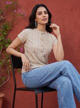 Beige Arya Top