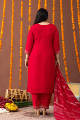 Surkh 3 Piece Suit Set