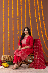 Surkh 3 Piece Suit Set