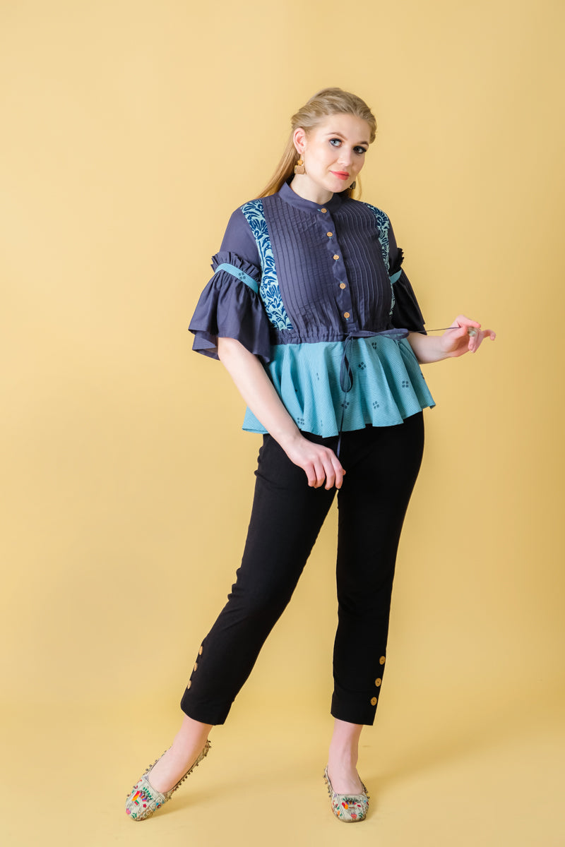 Shop Cotton Designer Stylish Peplum Tops - Mamicha