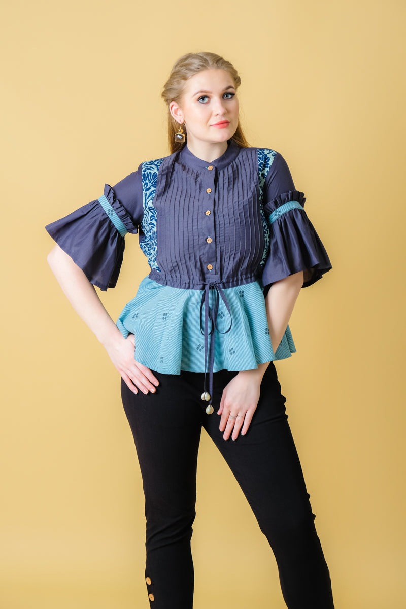 cotton peplum top