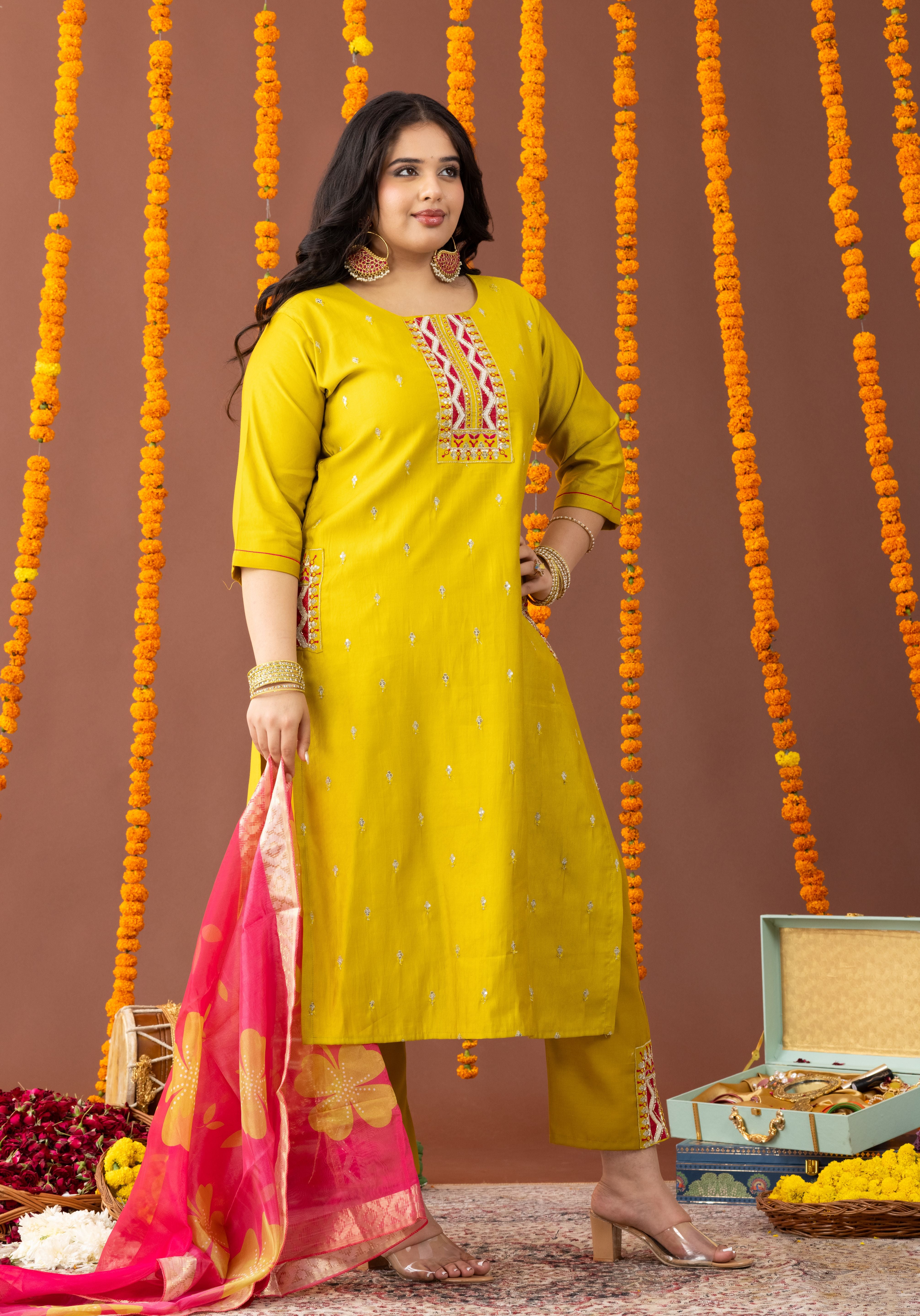 Shagun 3-Piece Dupatta Set