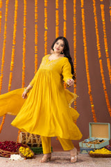 The Sunshine Bloom Anarkali Set