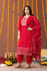 Surkh 3 Piece Suit Set