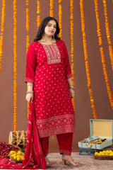 Surkh 3 Piece Suit Set