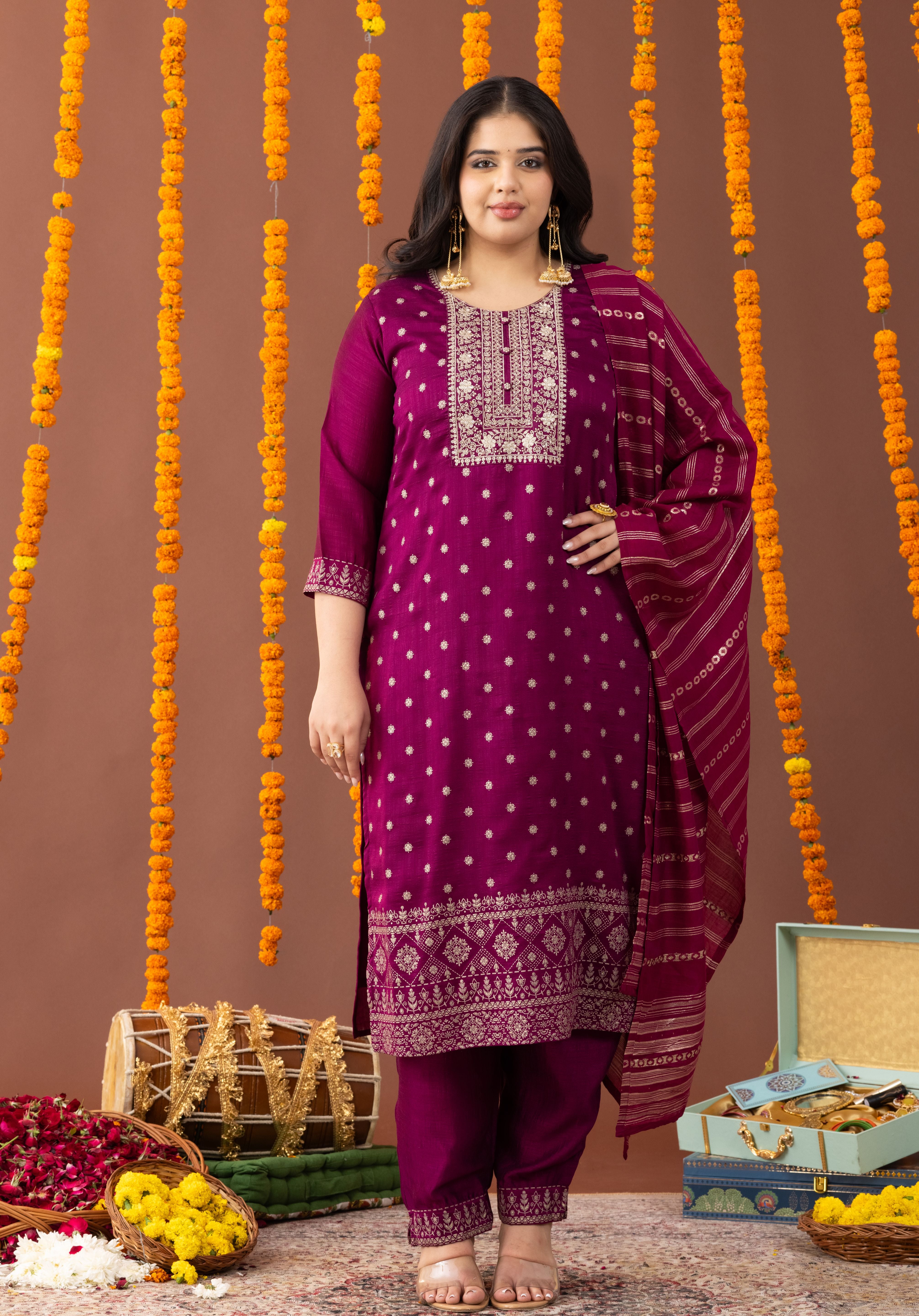 Gulab 3 Piece Suit Set