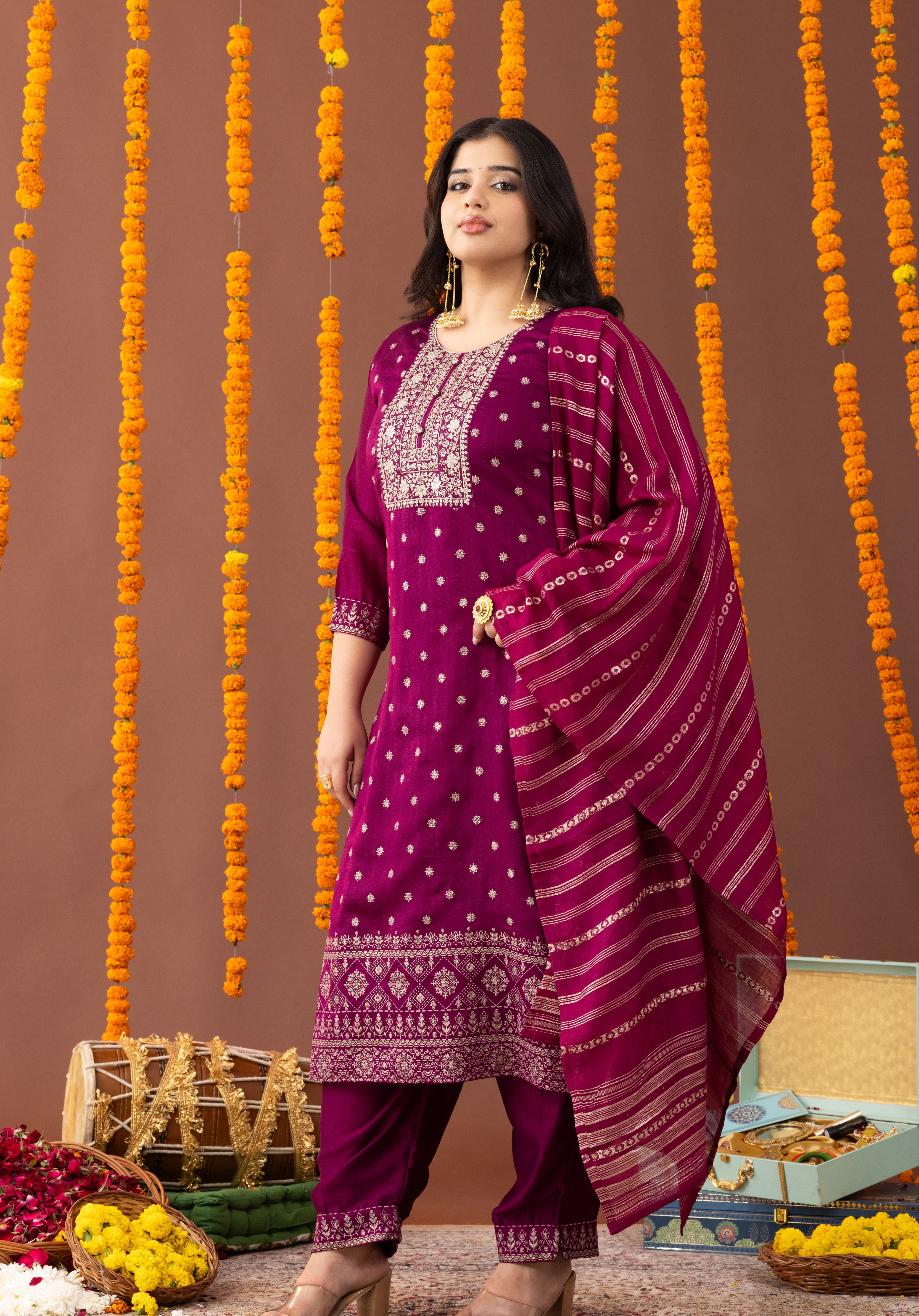 Gulab 3 Piece Suit Set