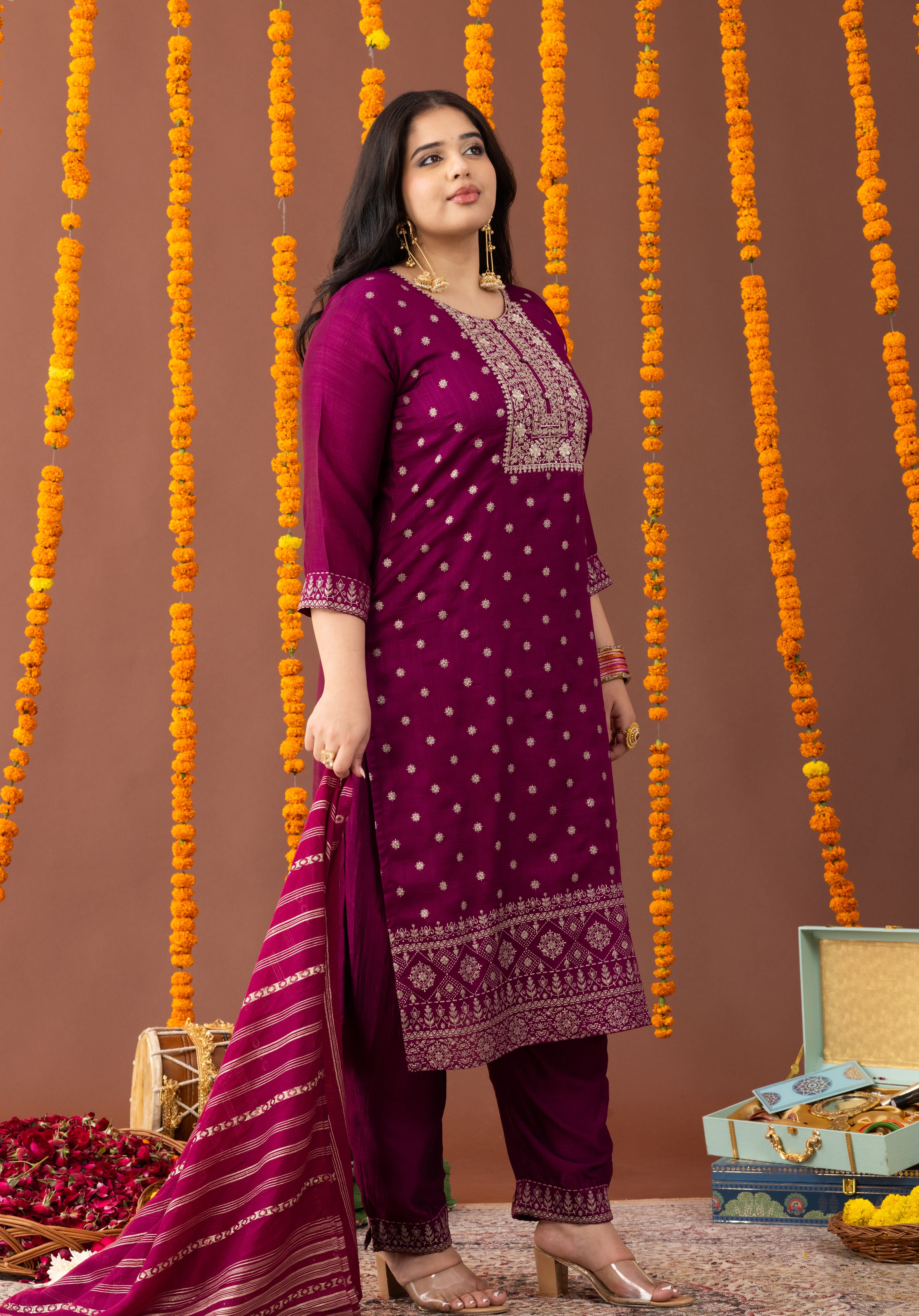 Gulab 3 Piece Suit Set