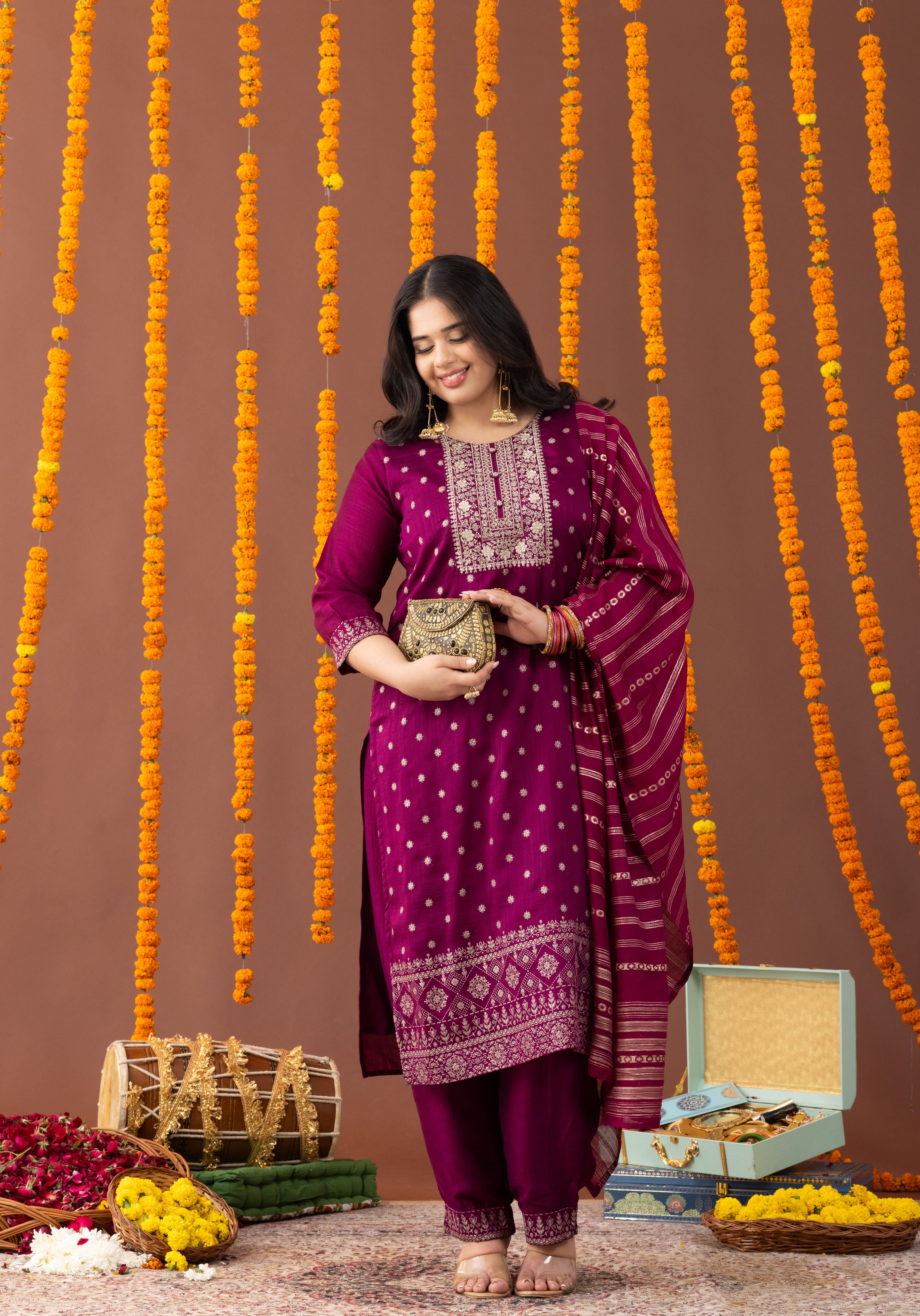 Gulab 3 Piece Suit Set