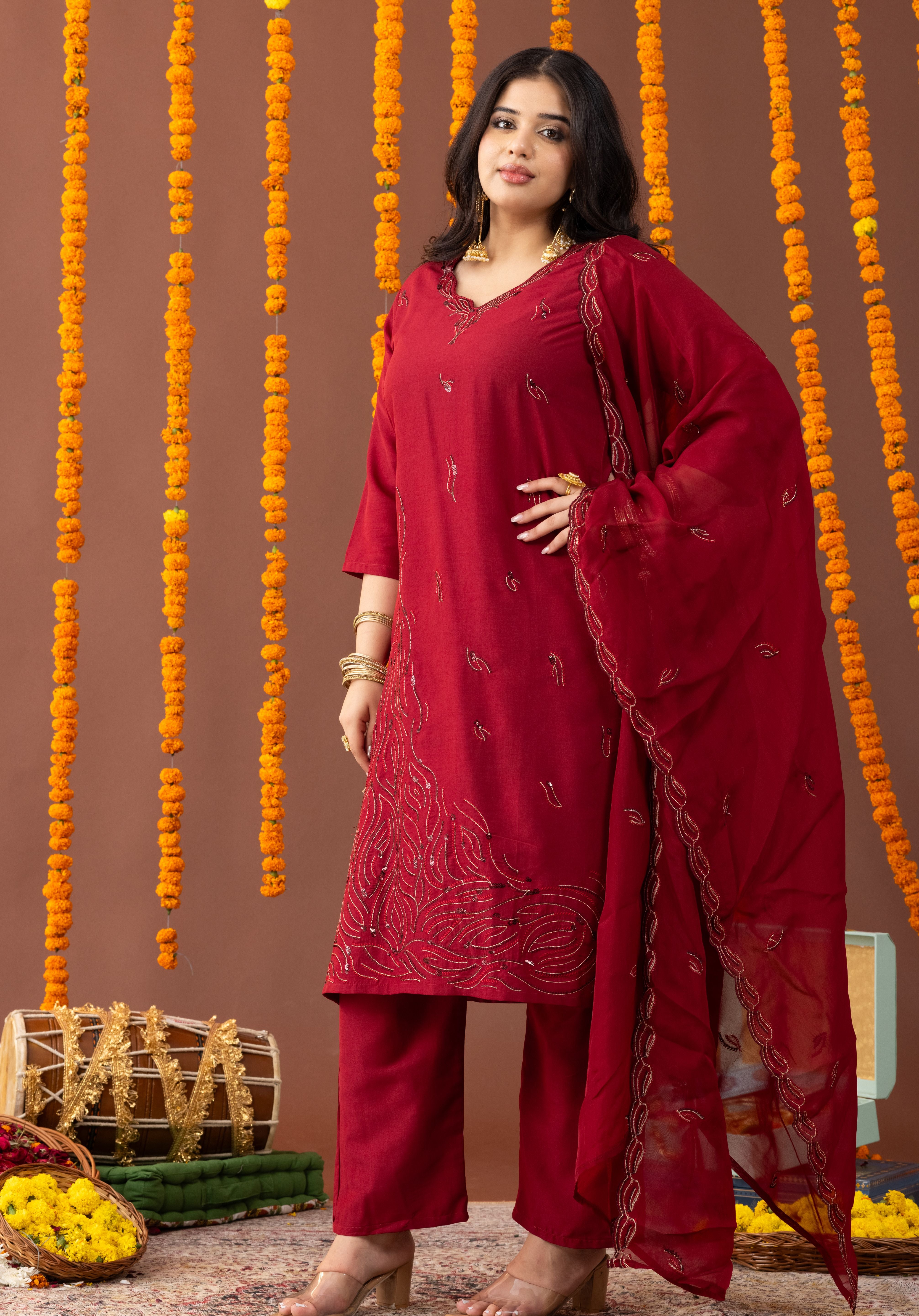 Noor-E-Sham 3 Piece Suit Set