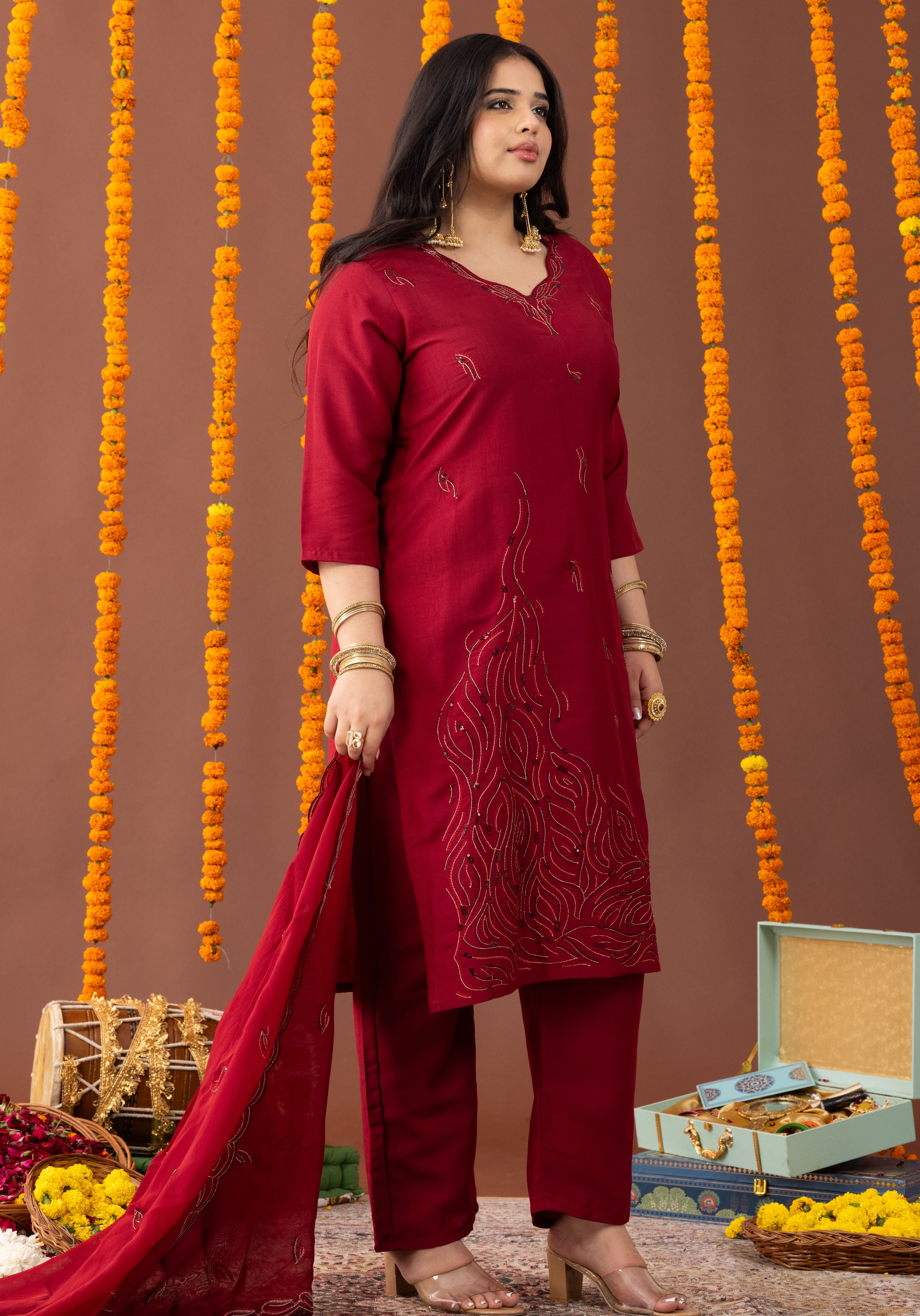 Noor-E-Sham 3 Piece Suit Set