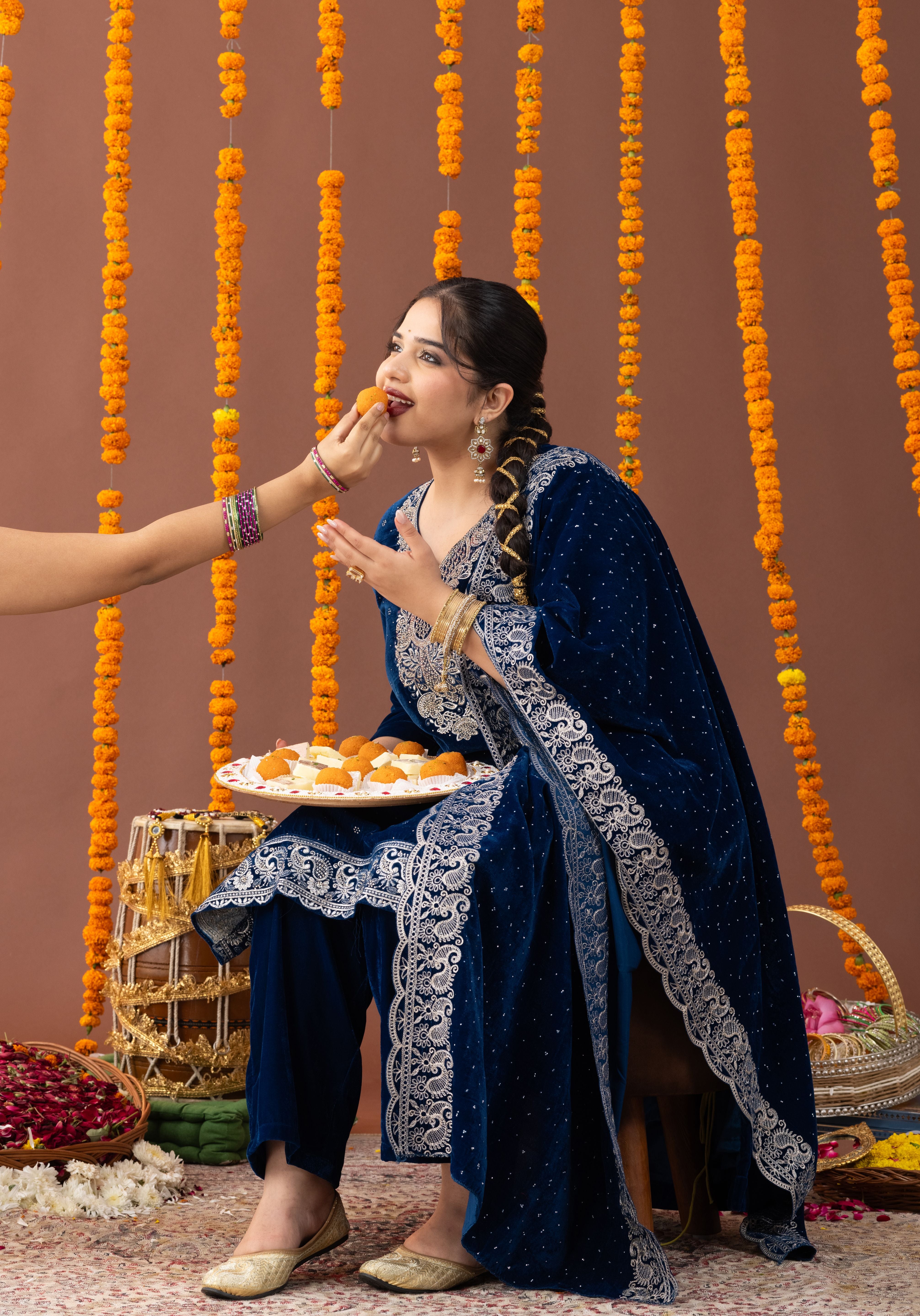 The Makhmal Velvet Festive Set