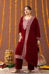 Simar Velvet 3 Piece Suit Set