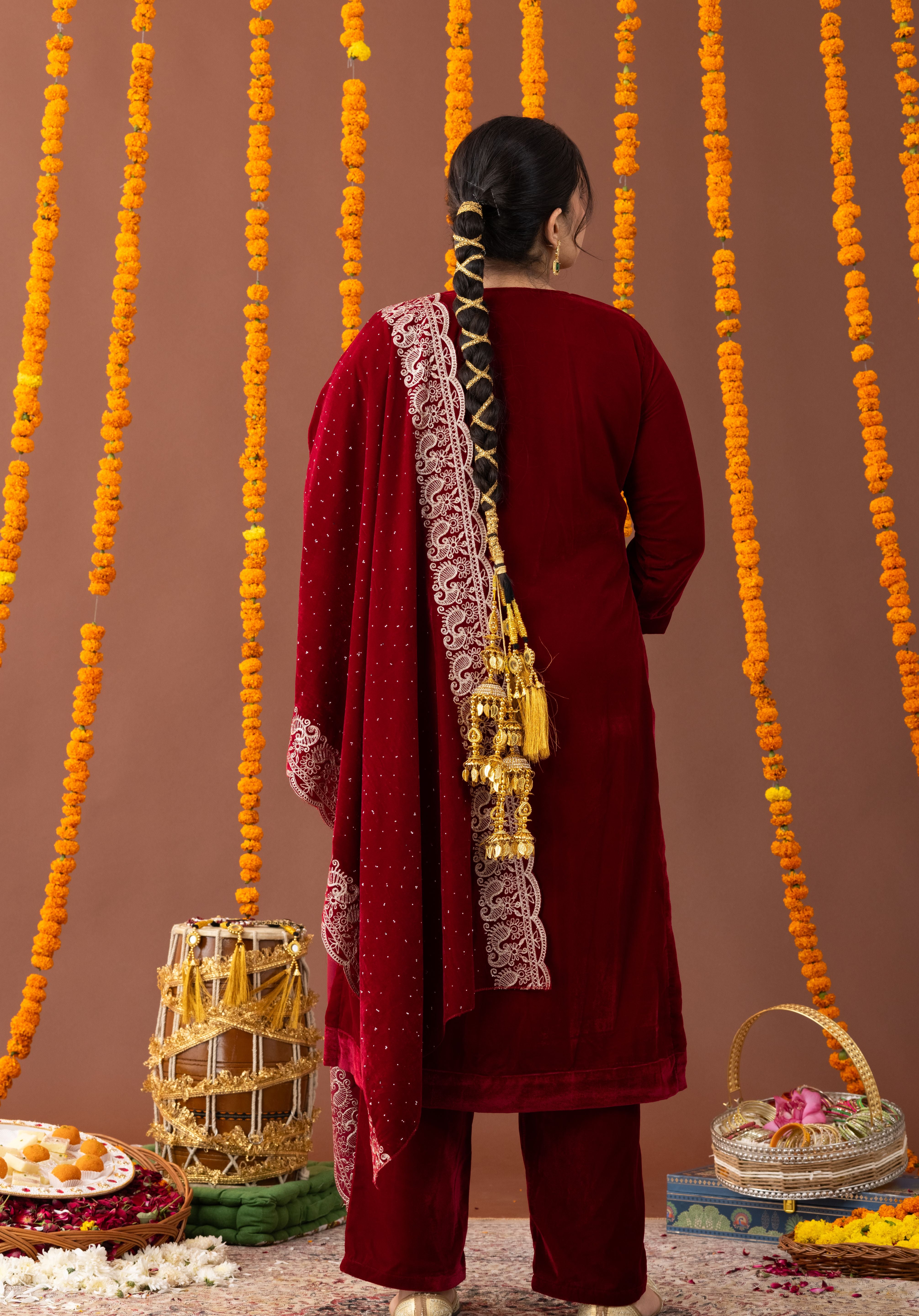 Simar Velvet 3 Piece Suit Set