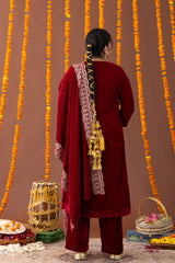 Simar Velvet 3 Piece Suit Set
