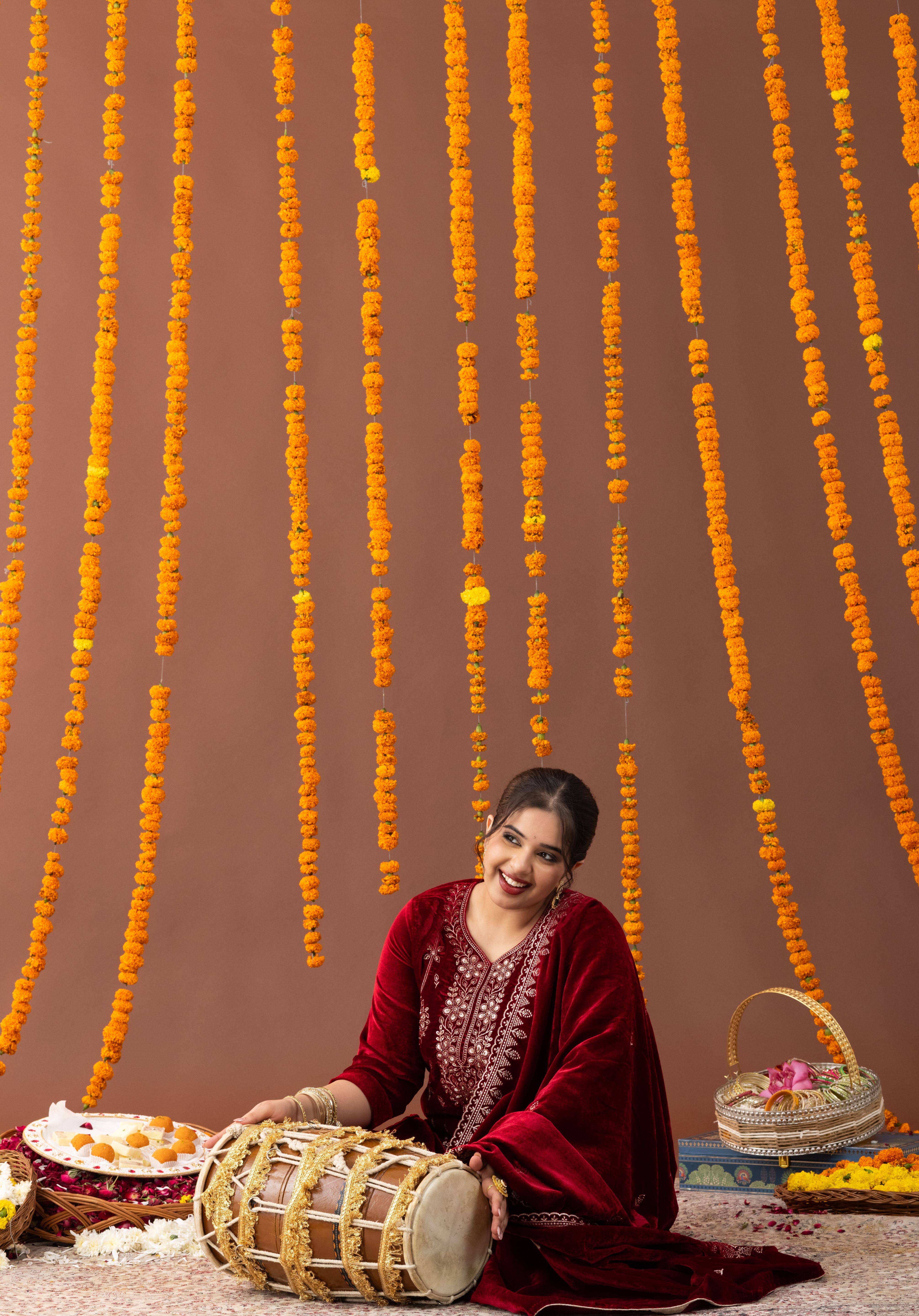 Hunar Velvet 3 Piece Suit Set