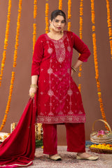 Heer Velvet 3 Piece Suit Set