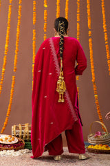 Heer Velvet 3 Piece Suit Set